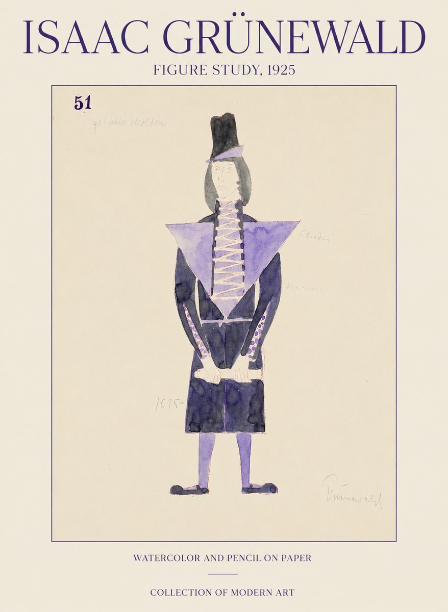 Isaac Grünewald Figure Study, 1925 No1 - Juliste
