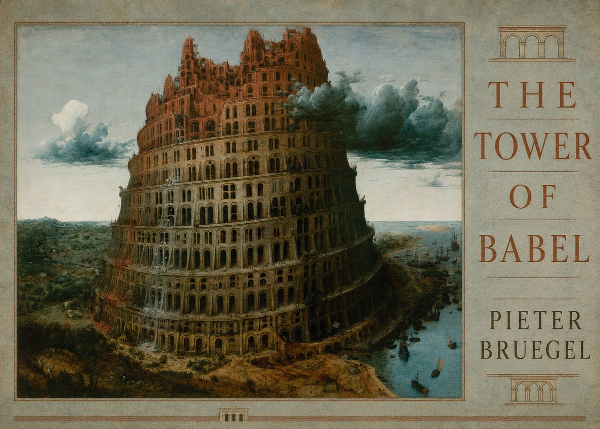 Pieter Bruegel The Tower of Babel XII No3 - Juliste