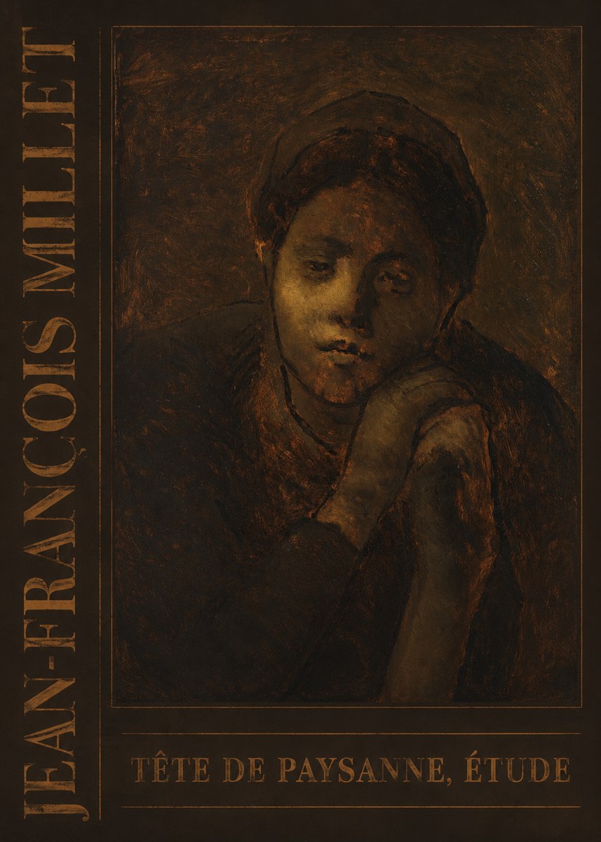 Jean-François Millet Tête De Paysanne, Étude No5 - Juliste