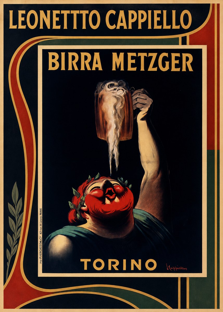 Leonetto Cappiello Birra Metzger No1 - Juliste