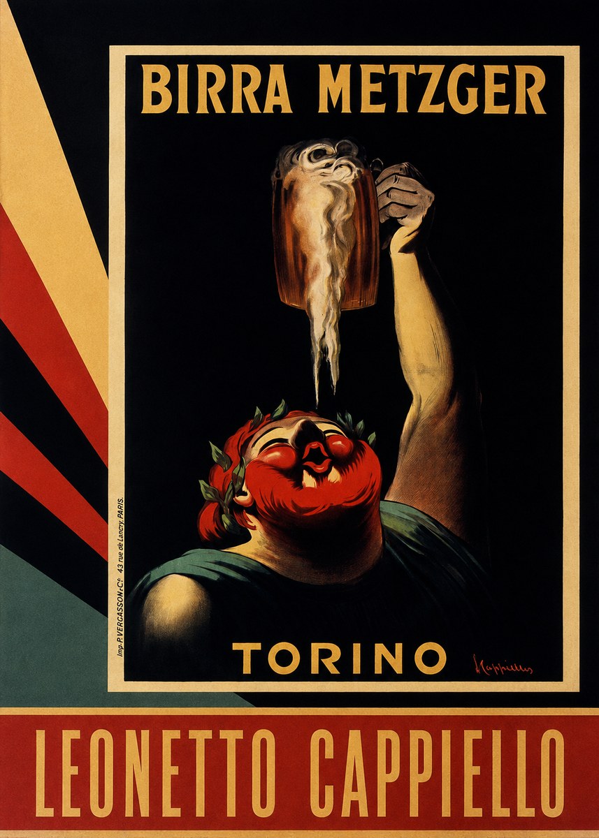 Leonetto Cappiello Birra Metzger No4 - Juliste