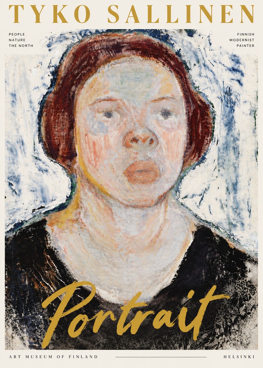 Tyko Sallinen Portrait I No6 - Juliste