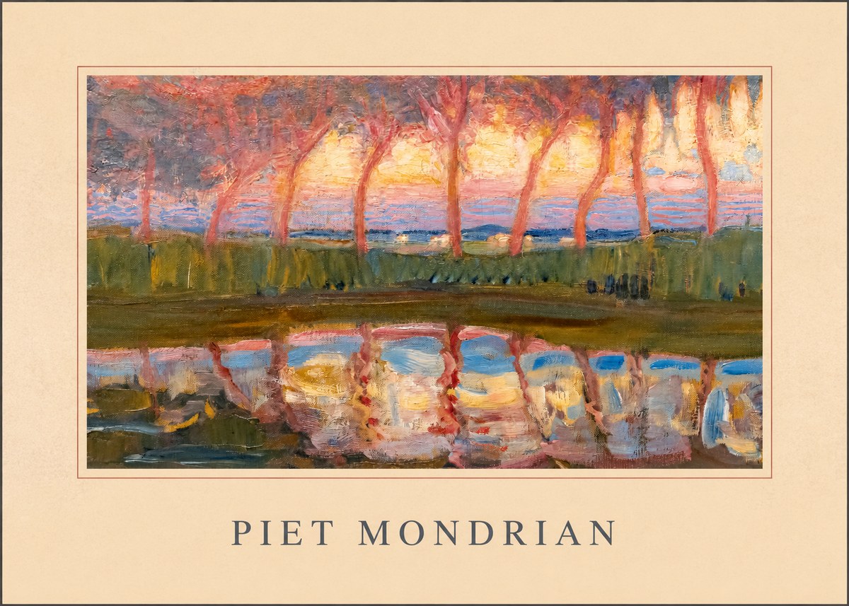 Piet Mondrian Willows No4 - Juliste