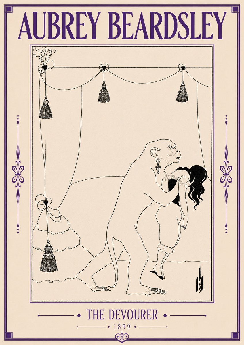 Aubrey Beardsley The Climax No6 - Juliste