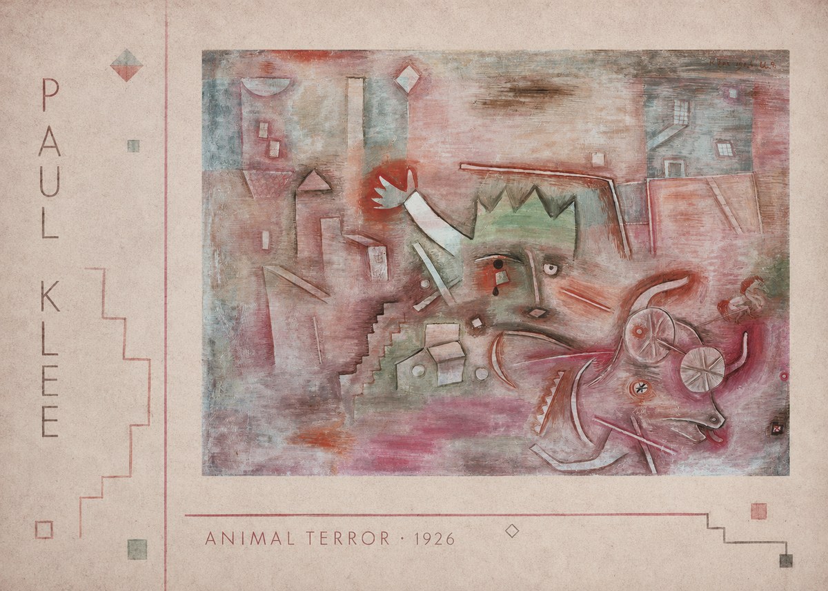Paul Klee Animal Terror No2 - Juliste
