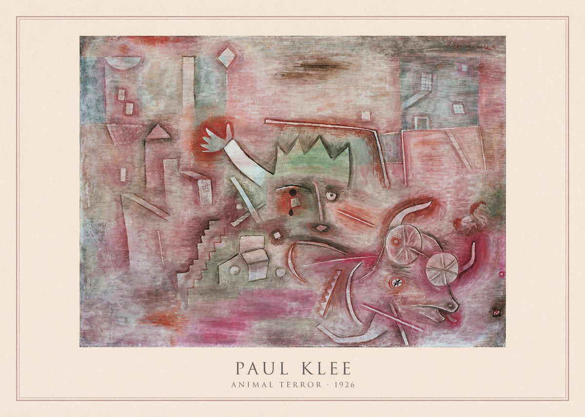 Paul Klee Animal Terror No4 - Juliste
