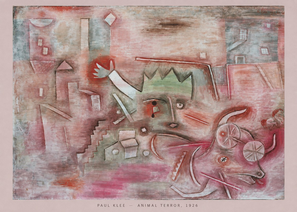 Paul Klee Animal Terror No5 - Juliste