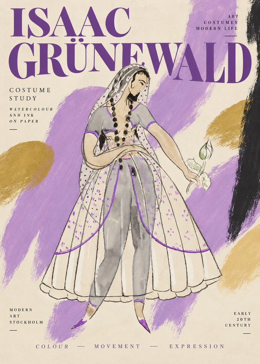 Isaac Grünewald Costume Study IV No2 - Juliste