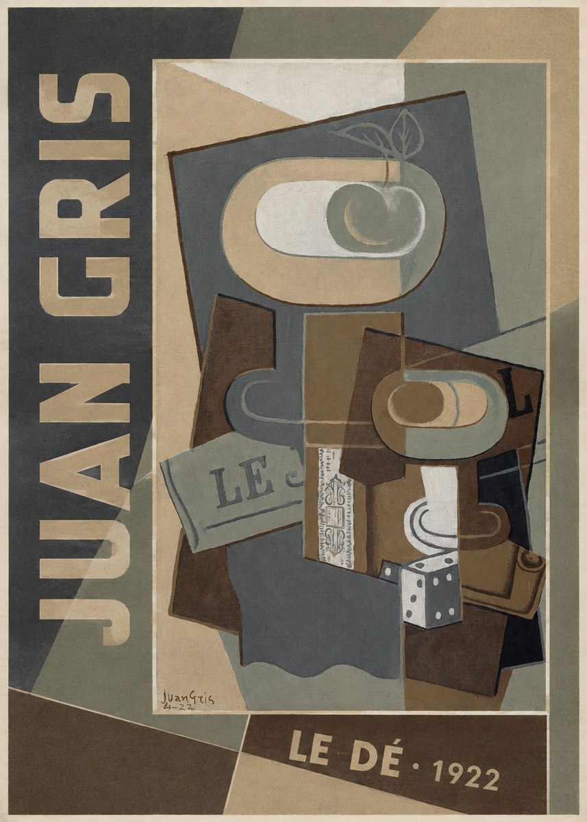 Juan Gris Le Dé No2 - Juliste