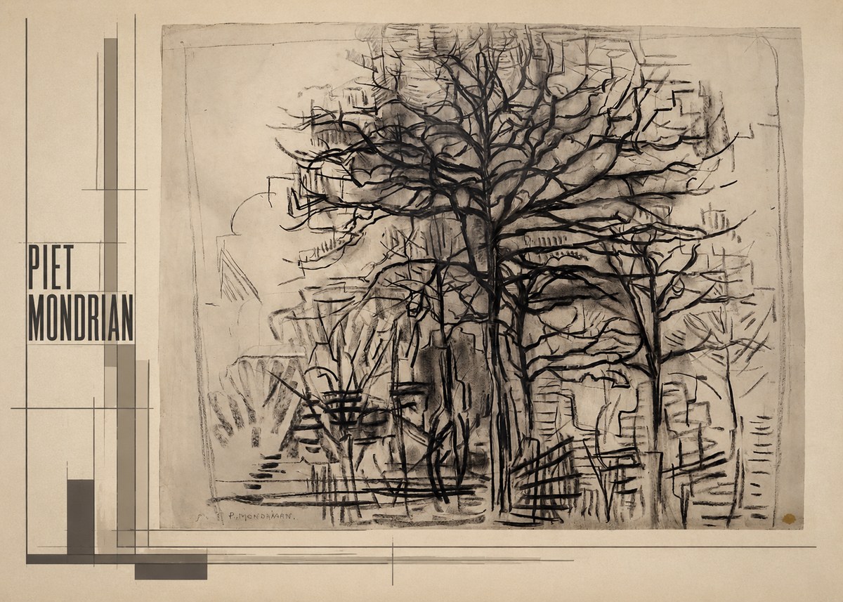 Piet Mondrian The Tree No2 - Juliste