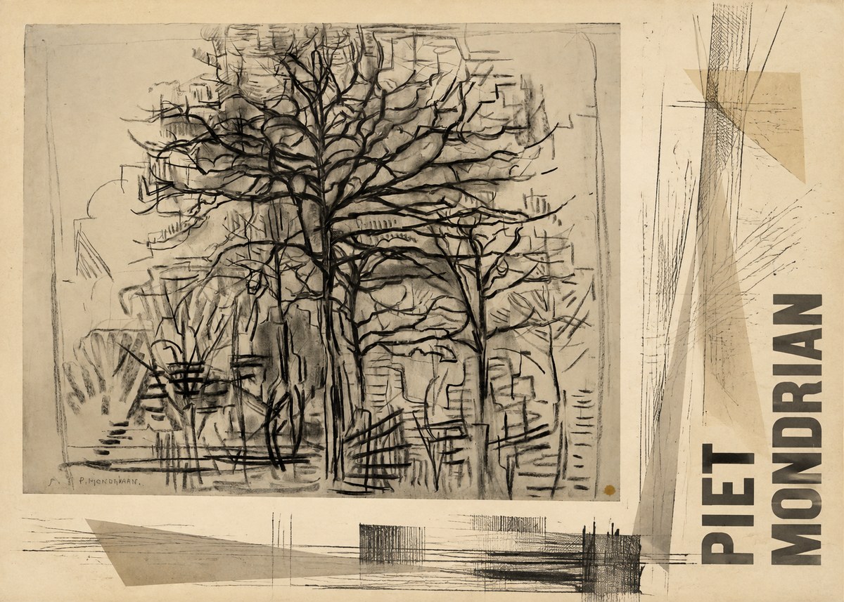 Piet Mondrian The Tree No6 - Juliste