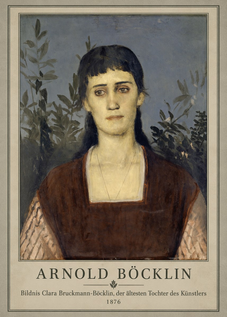 Arnold Böcklin Bildnis Clara Bruckmann-böcklin, Der Ältesten Tochter Des Künstlers No1 - Juliste