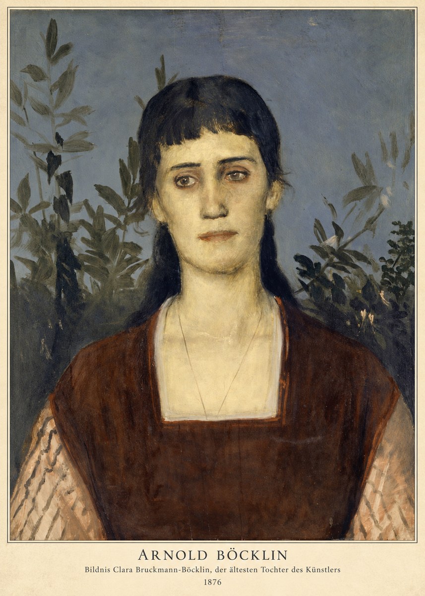 Arnold Böcklin Bildnis Clara Bruckmann-böcklin, Der Ältesten Tochter Des Künstlers No2 - Juliste
