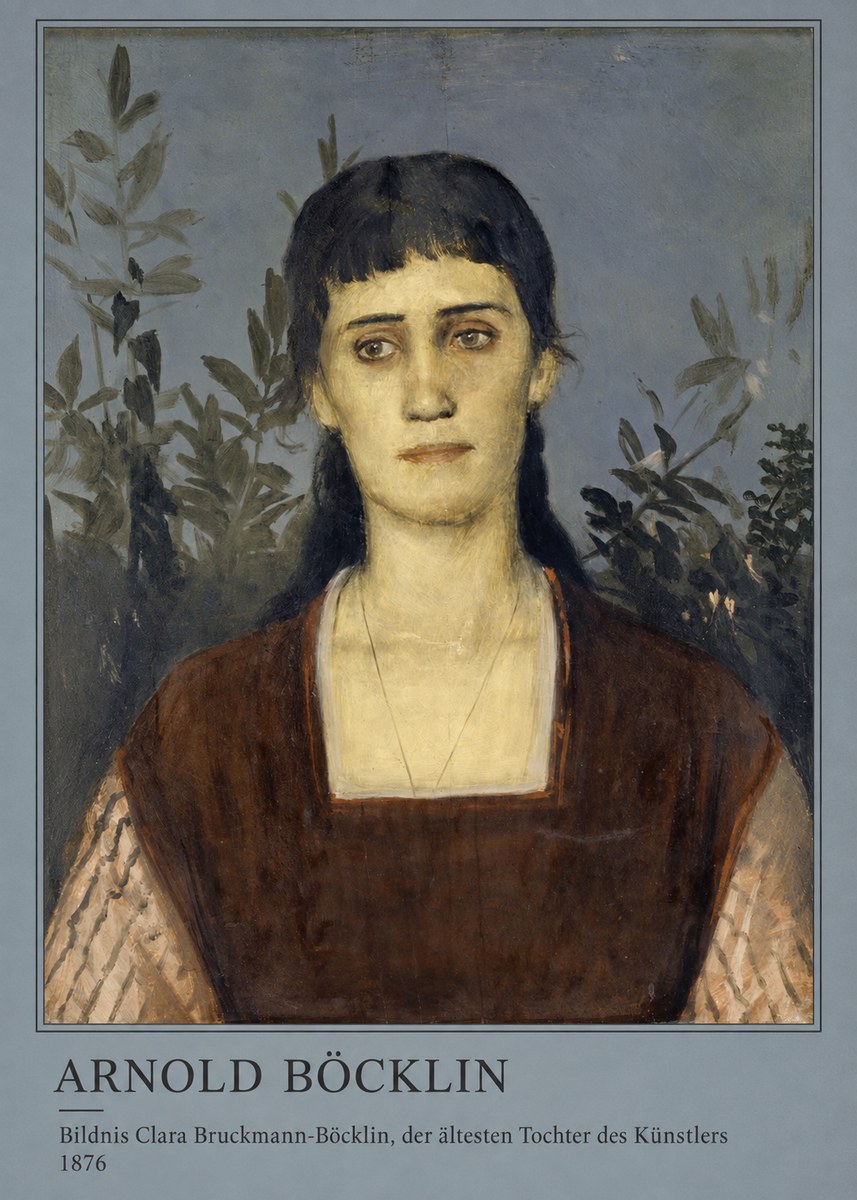 Arnold Böcklin Bildnis Clara Bruckmann-böcklin, Der Ältesten Tochter Des Künstlers No3 - Juliste