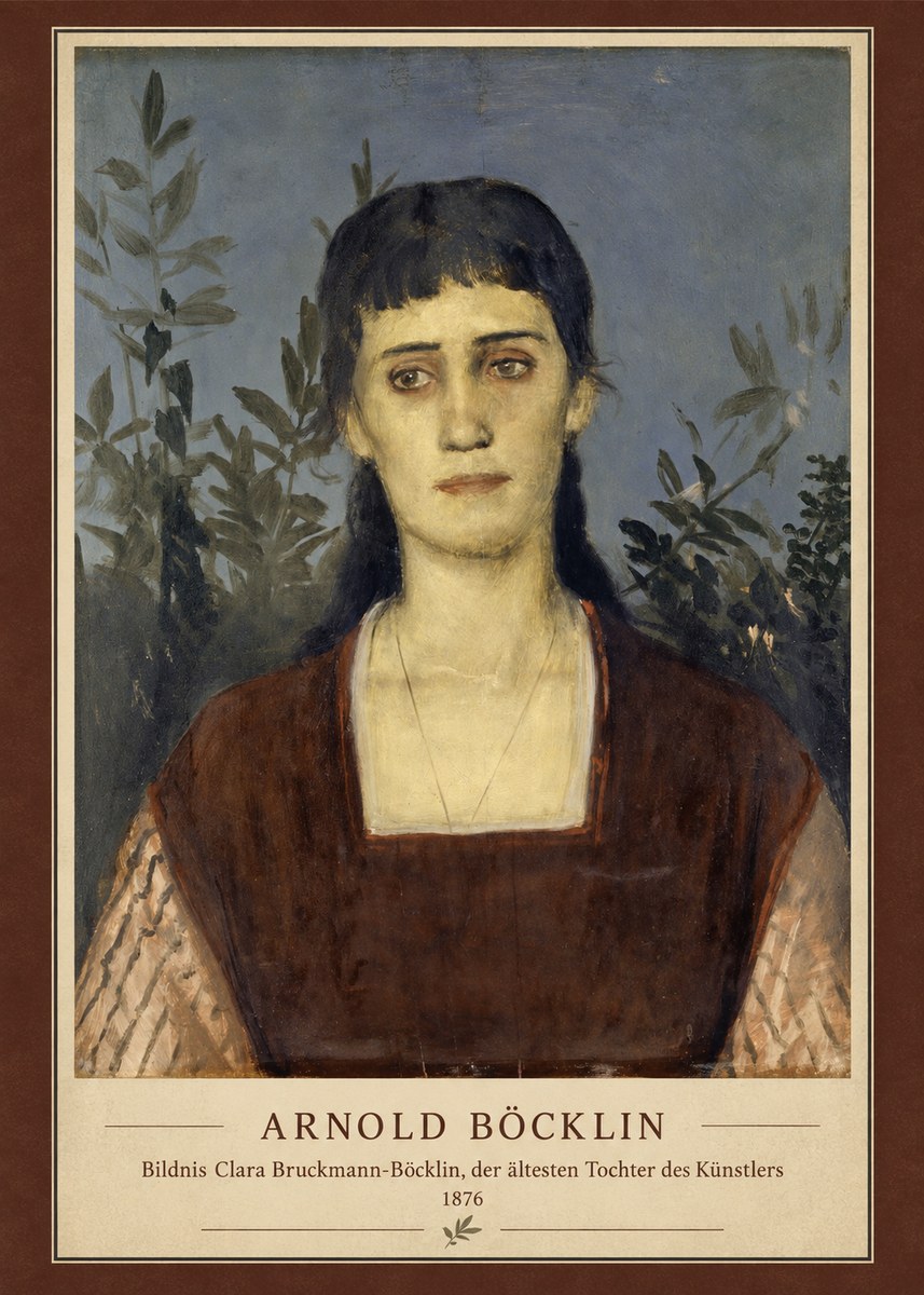 Arnold Böcklin Bildnis Clara Bruckmann-böcklin, Der Ältesten Tochter Des Künstlers No4 - Juliste