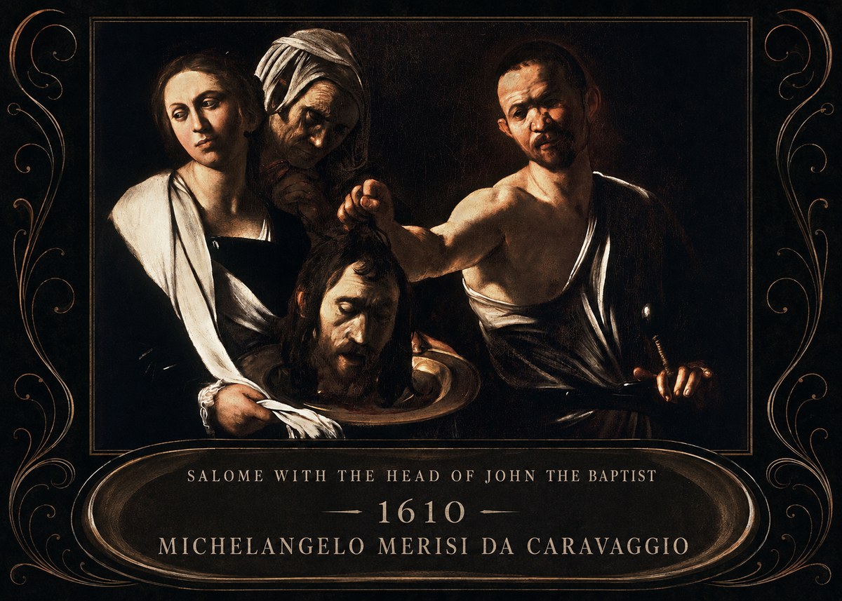 Michelangelo Merisi da Caravaggio Salome with the Head of John the Baptist No4 - Juliste