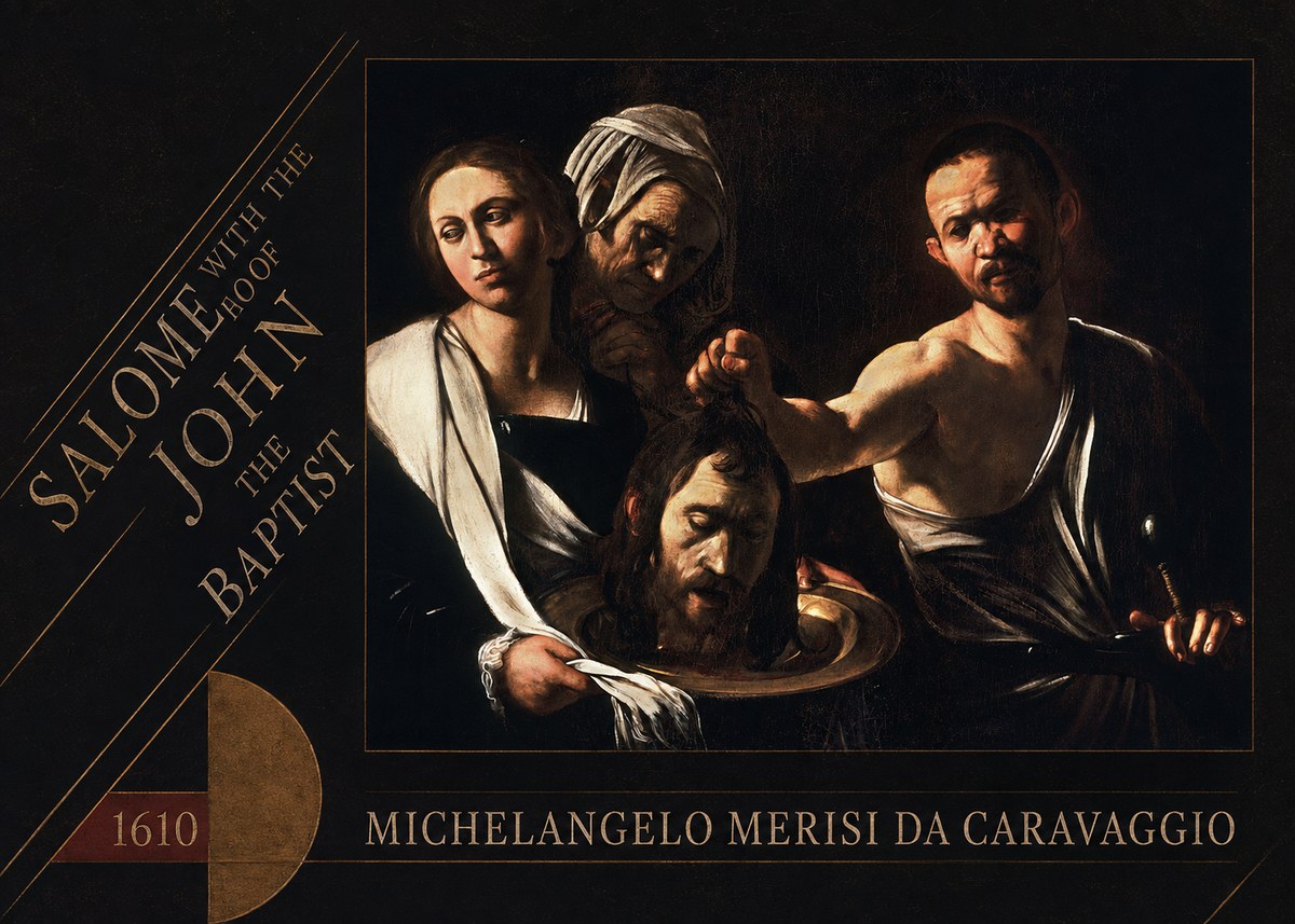 Michelangelo Merisi da Caravaggio Salome with the Head of John the Baptist No6 - Juliste