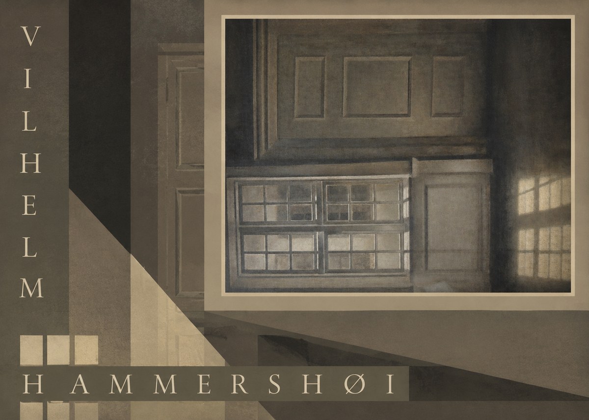 Vilhelm Hammershøi Interior with Window No6 - Juliste
