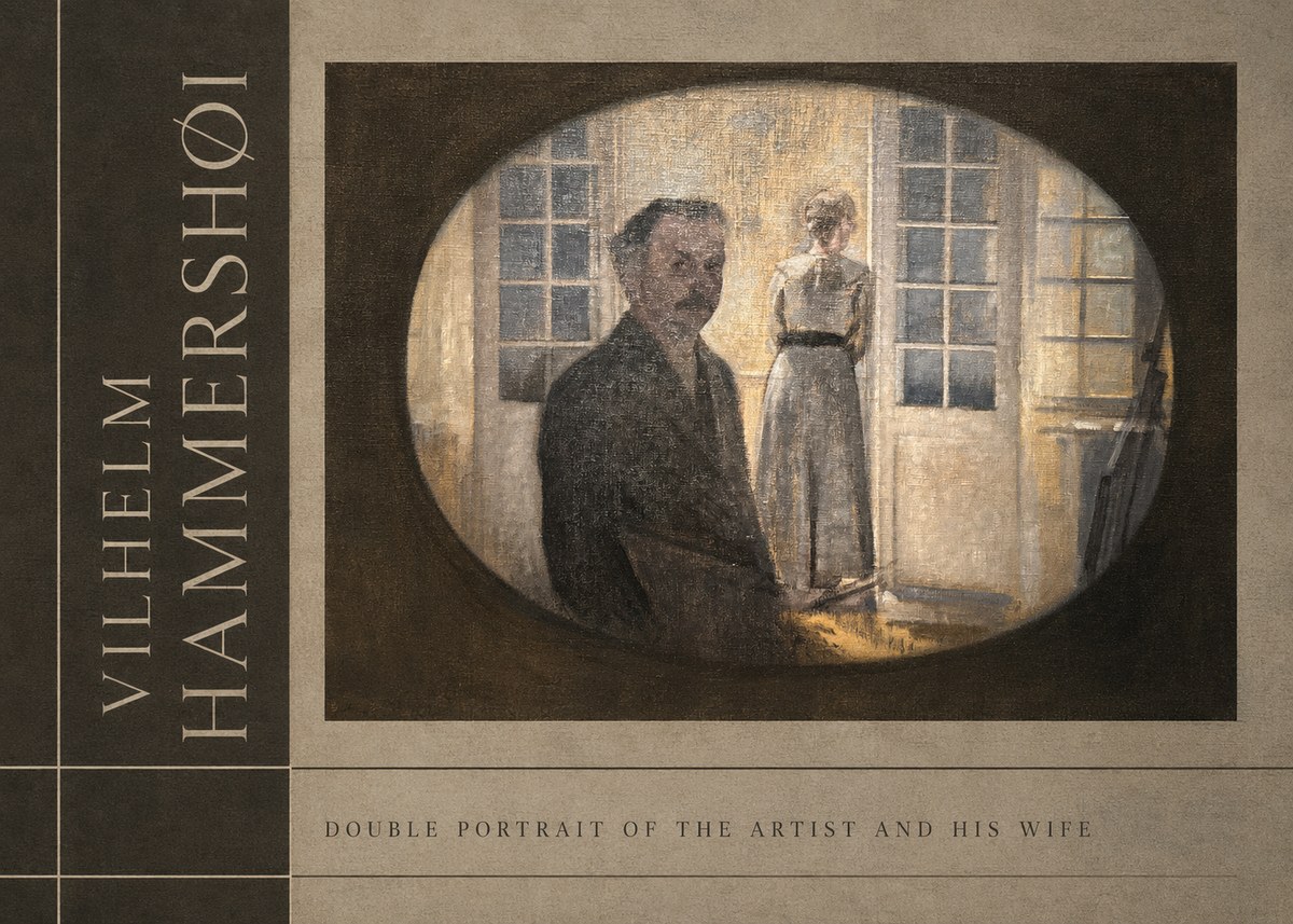 Vilhelm Hammershøi Double Portrait of the Artist and His Wife No2 - Juliste