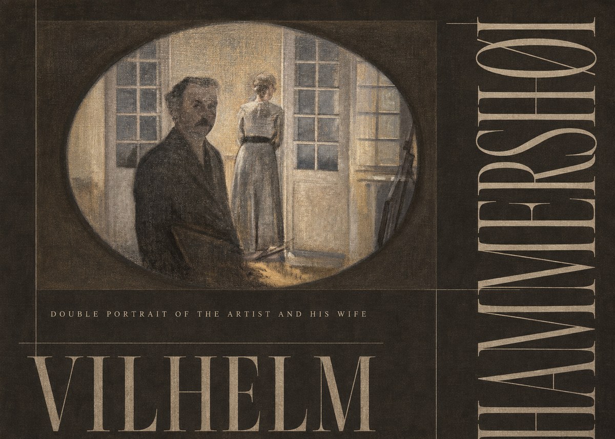 Vilhelm Hammershøi Double Portrait of the Artist and His Wife No3 - Juliste