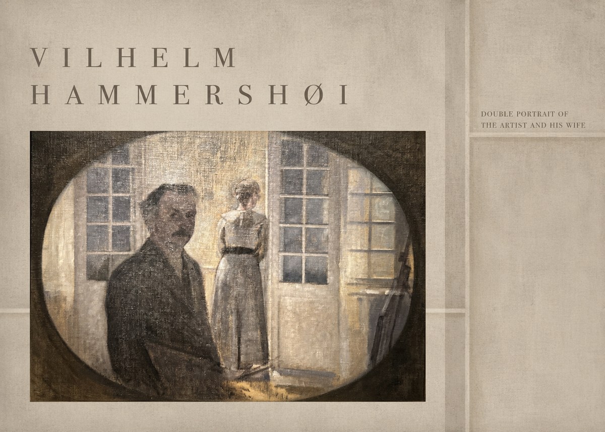 Vilhelm Hammershøi Double Portrait of the Artist and His Wife No4 - Juliste