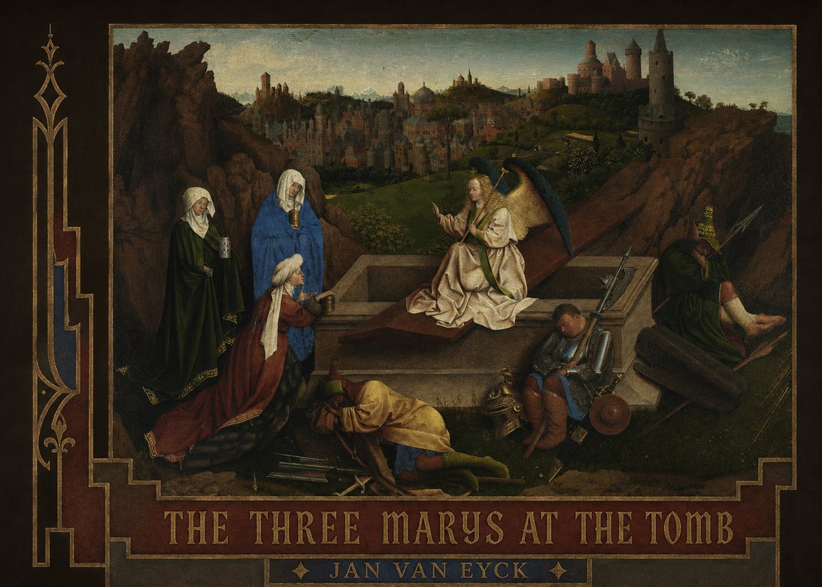Jan van Eyck The Three Marys at the Tomb No2 - Juliste