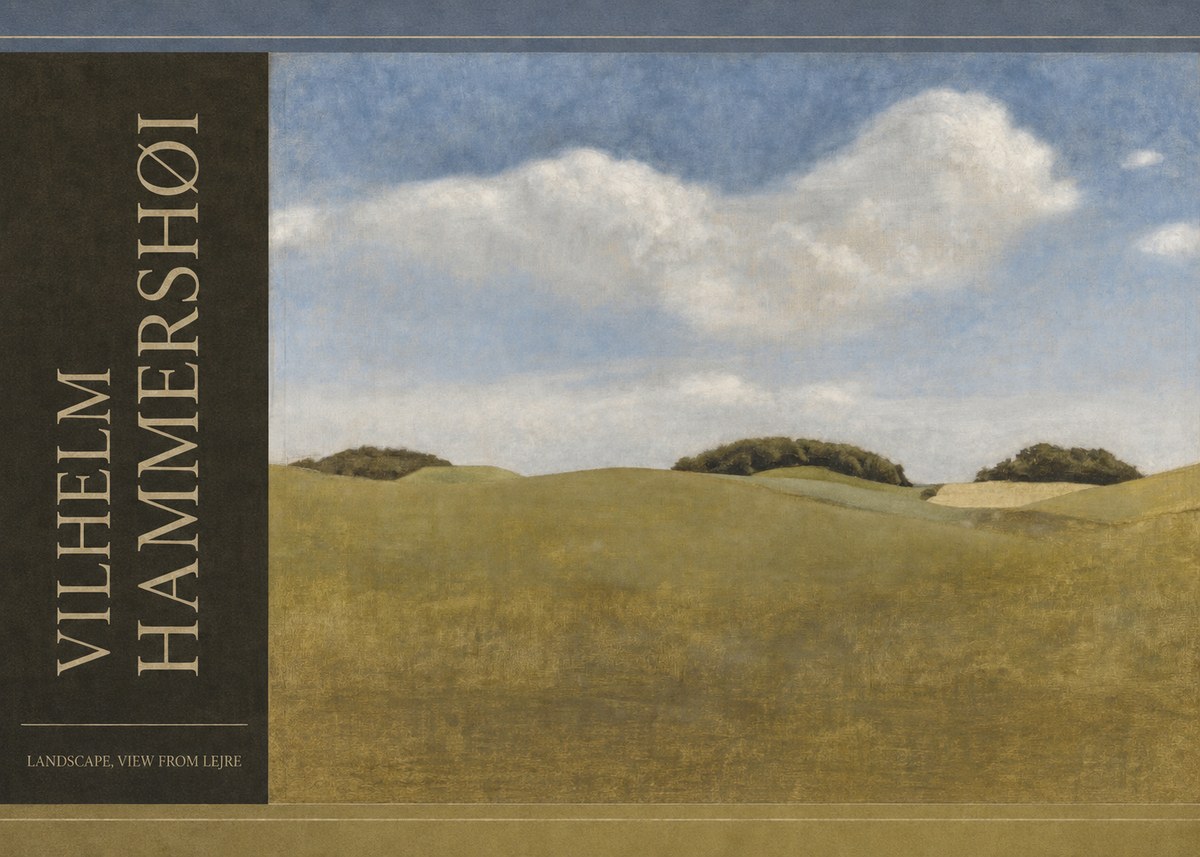 Vilhelm Hammershøi Landscape, View from Lejre No4 - Juliste