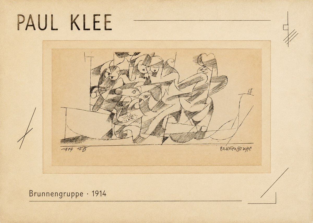 Paul Klee Brunnengruppe No2 - Juliste