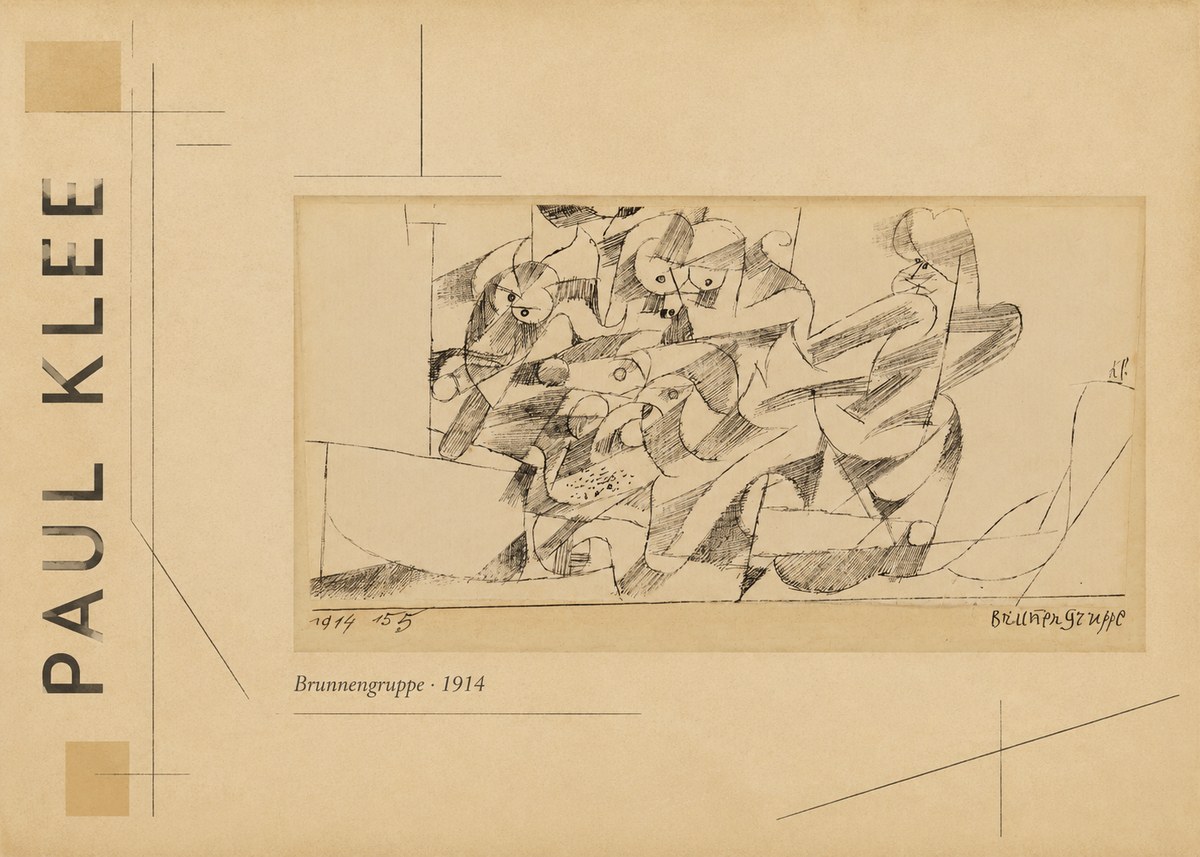 Paul Klee Brunnengruppe No3 - Juliste