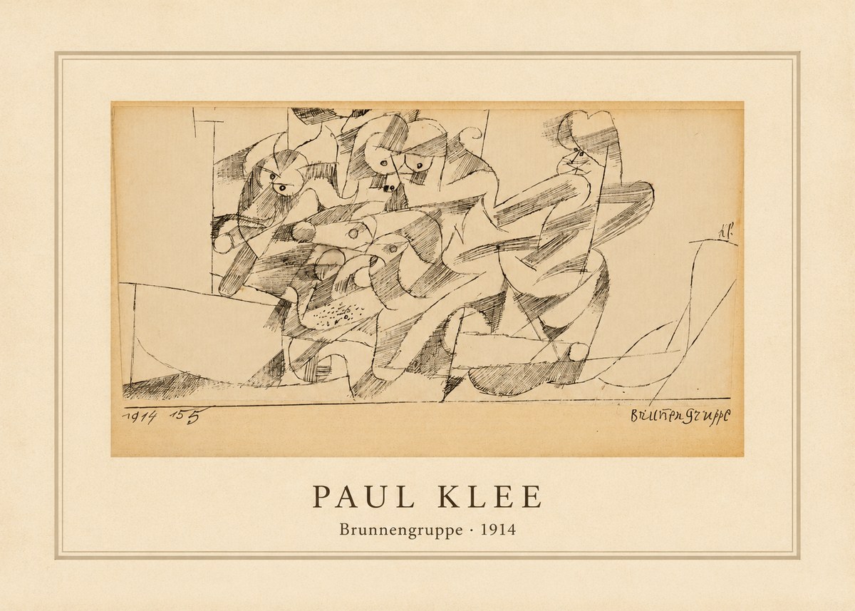 Paul Klee Brunnengruppe No4 - Juliste