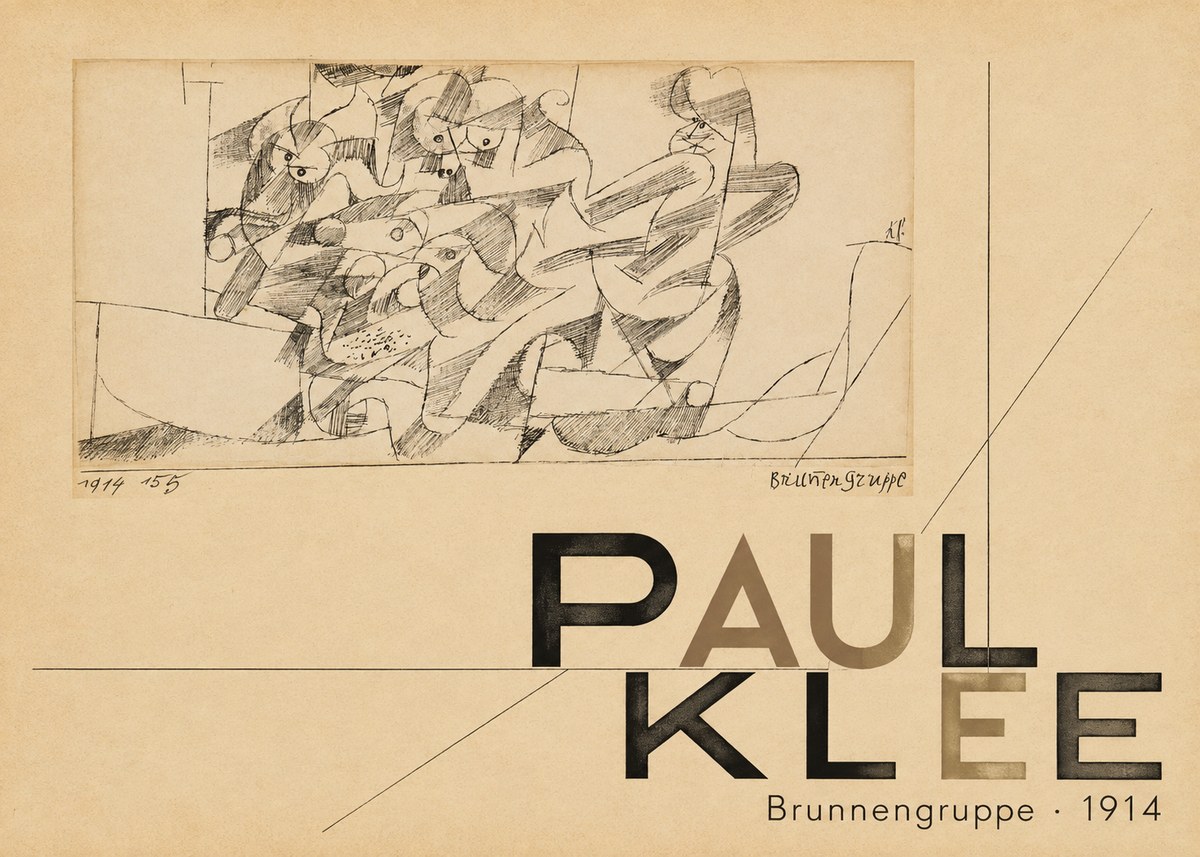 Paul Klee Brunnengruppe No5 - Juliste