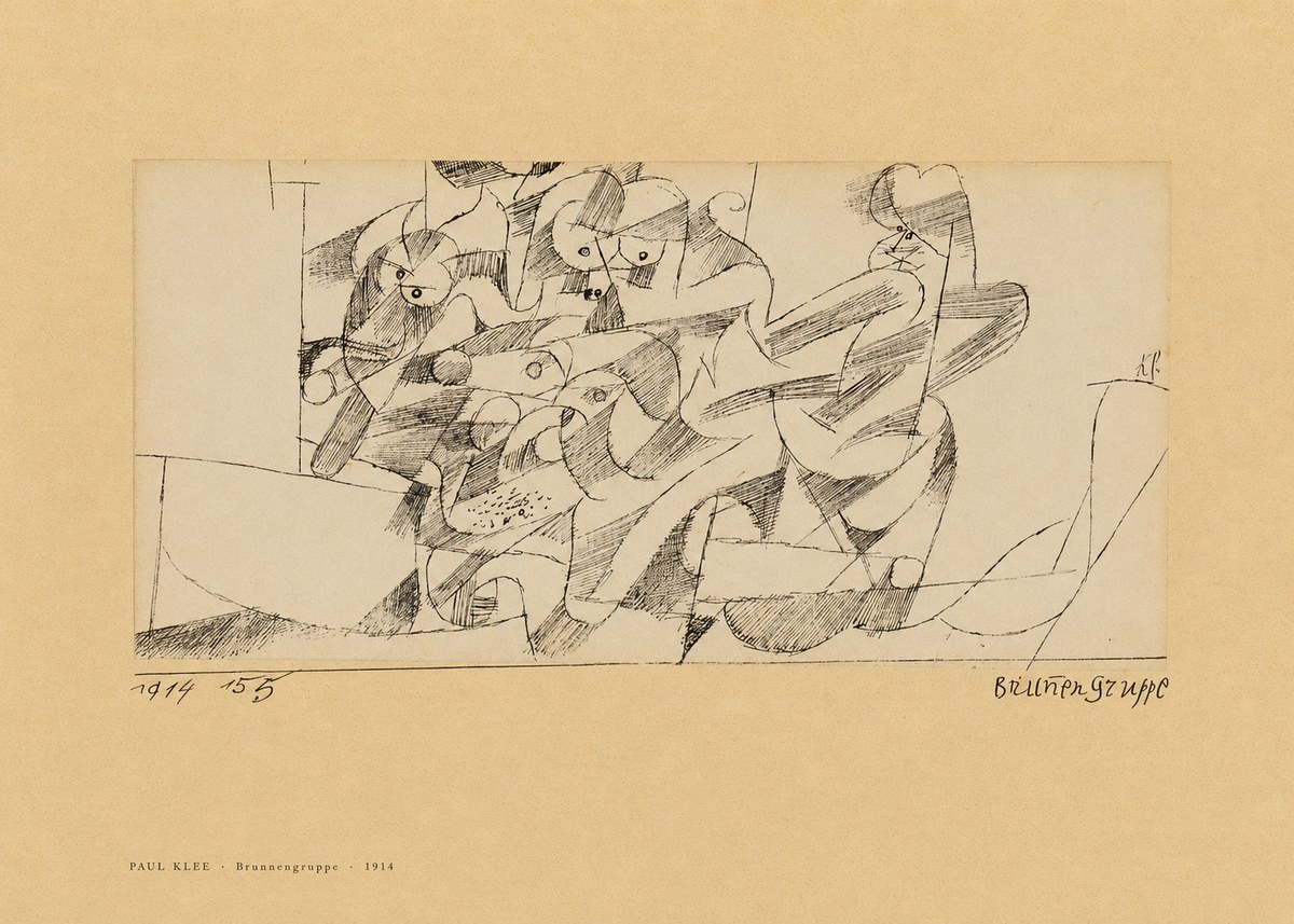 Paul Klee Brunnengruppe No6 - Juliste