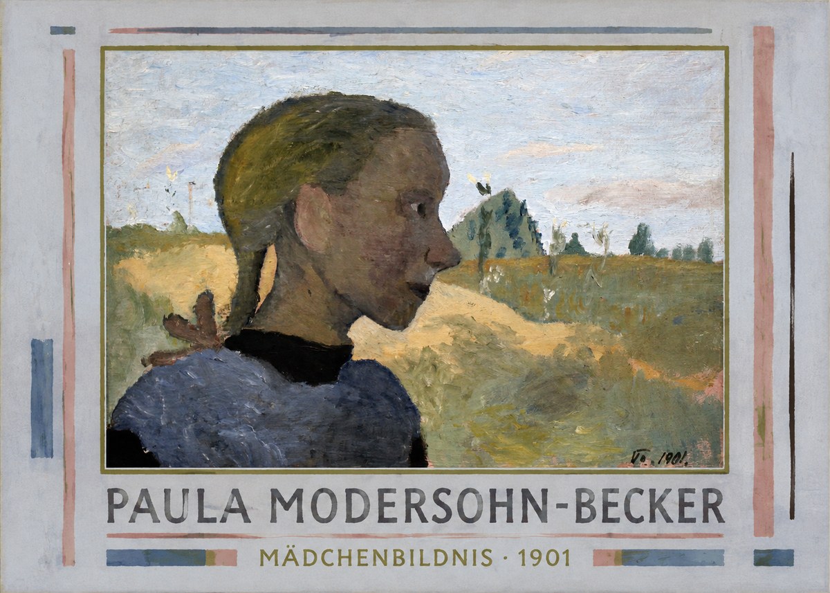 Paula Modersohn-Becker Mädchenbildnis · 1901 No1 - Juliste