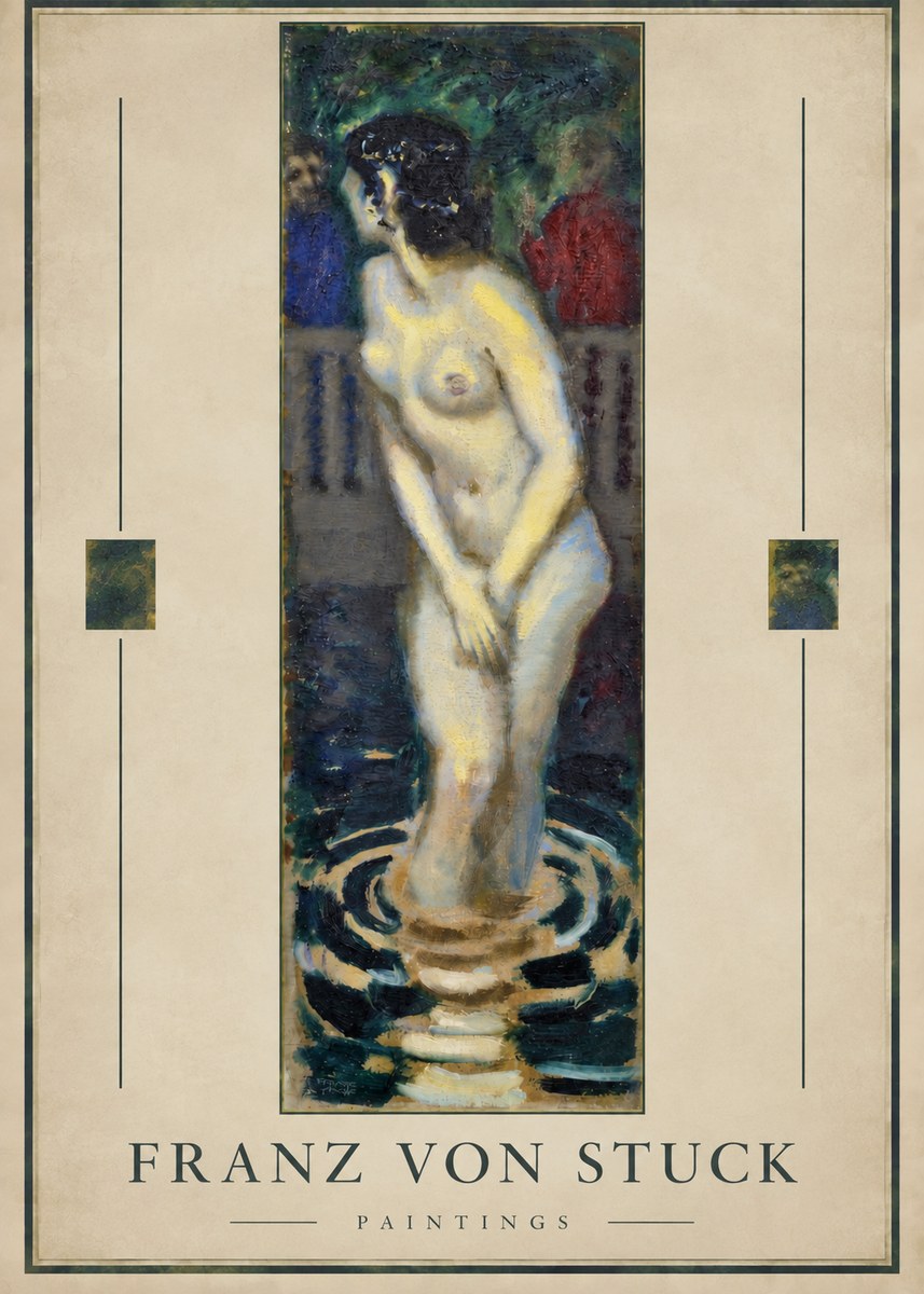 Franz von Stuck The Bather No3 - Juliste