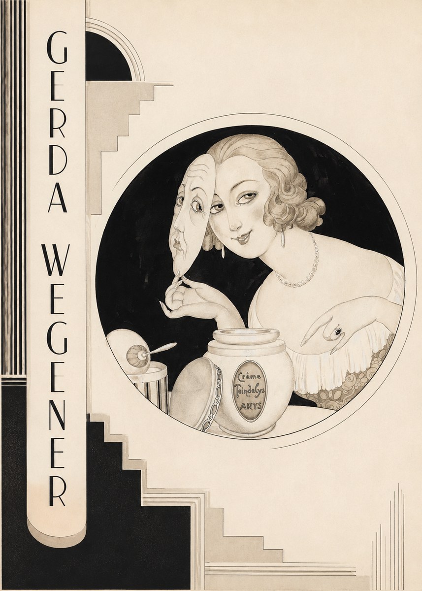 Gerda Wegener Crème Teindelys I No2 - Juliste