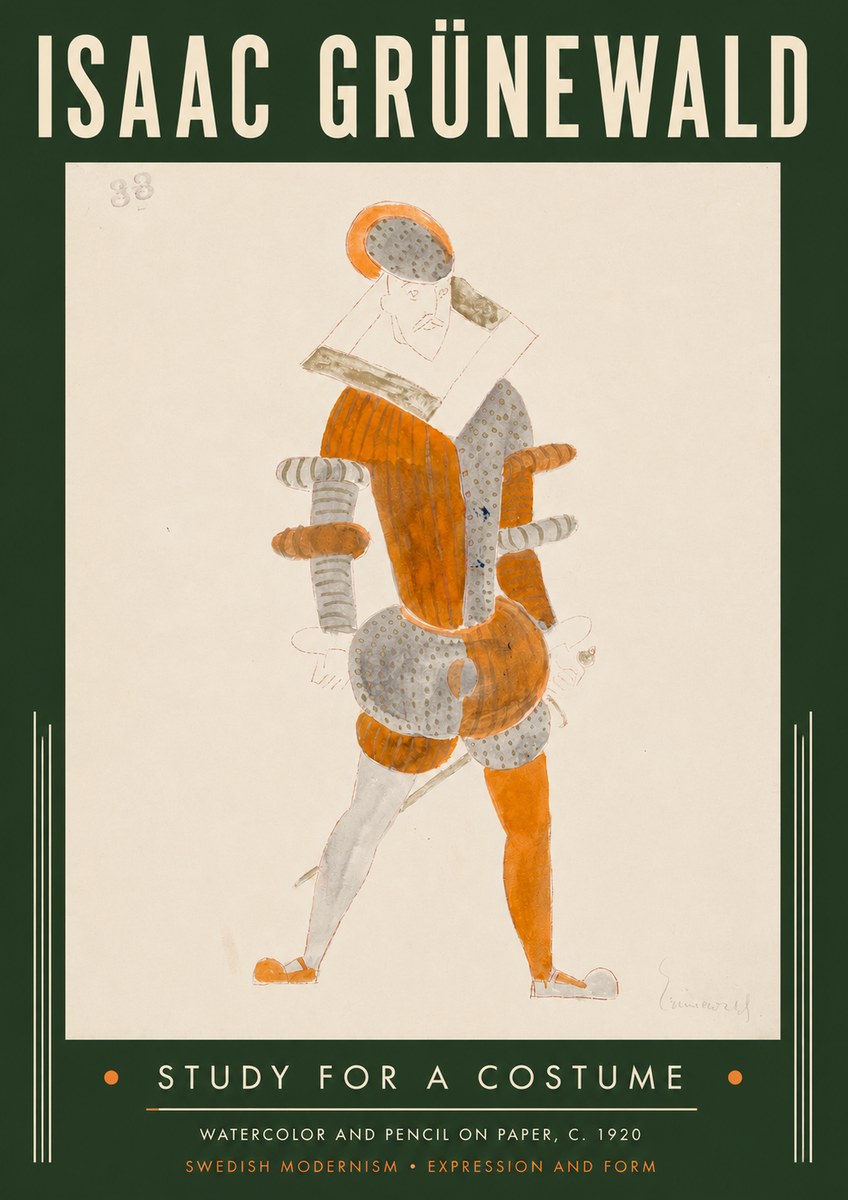 Isaac Grünewald Study for a Costume II No6 - Juliste