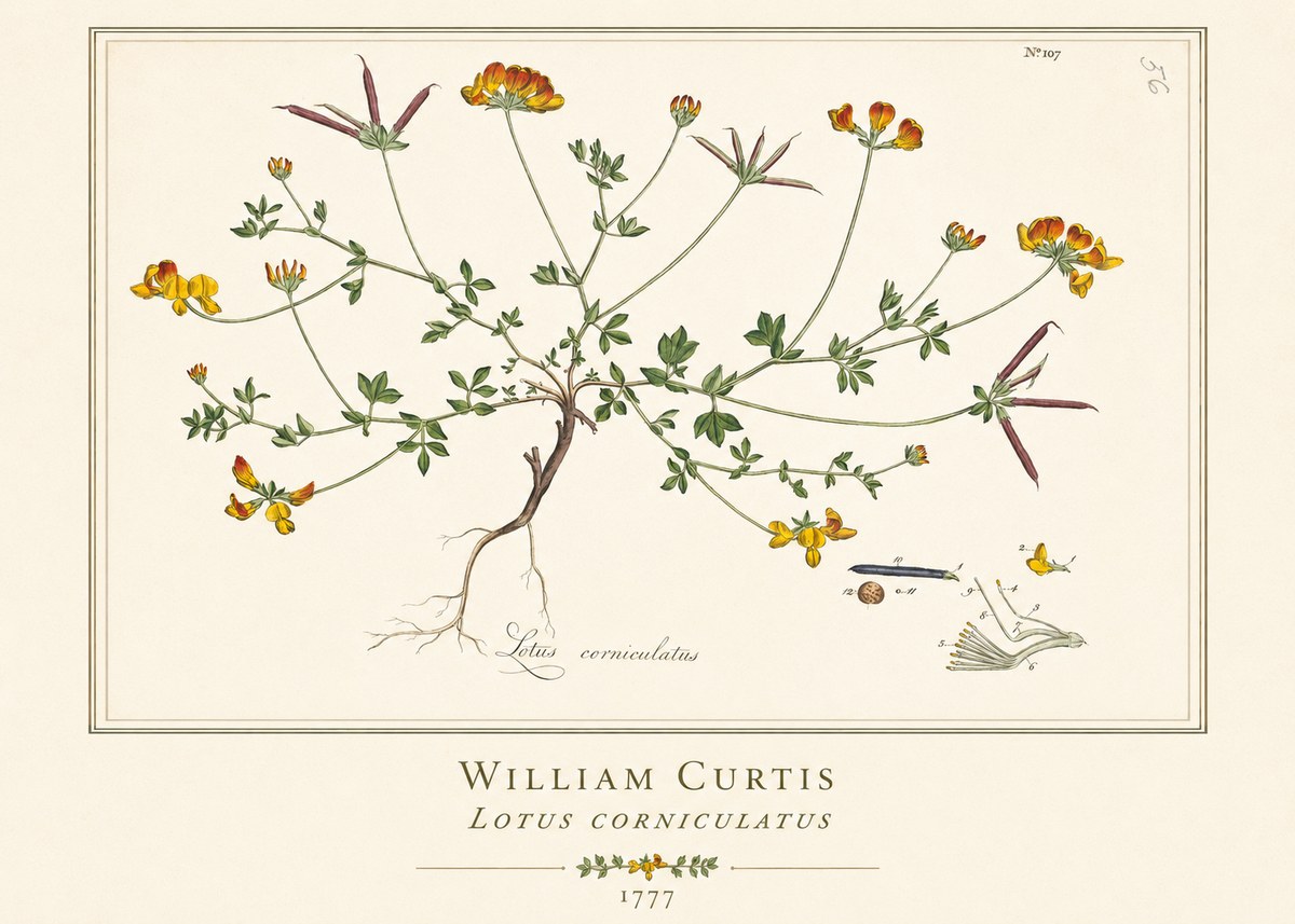 William Curtis Lotus Corniculatus II No1 - Juliste