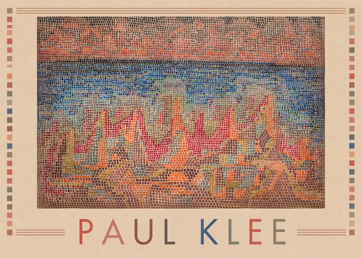 Paul Klee Abstract Gridded Composition No1 - Juliste