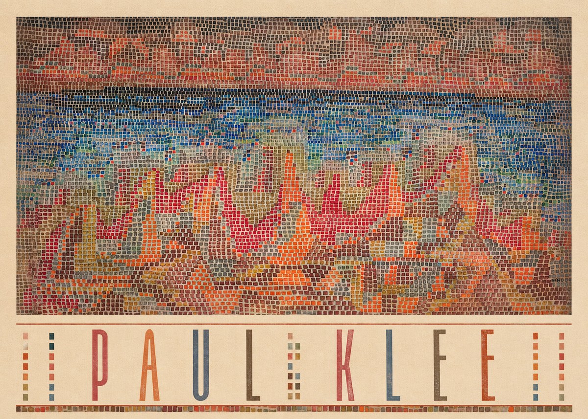 Paul Klee Abstract Gridded Composition No3 - Juliste