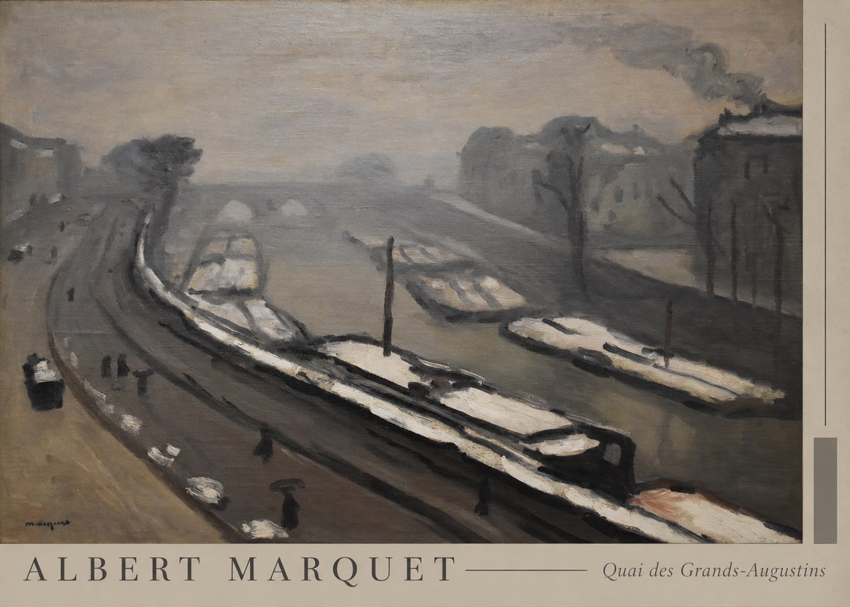 Albert Marquet Quai Des Grands-augustins No5 - Juliste
