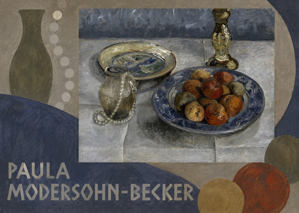 Paula Modersohn-Becker Still Life with Candlestick, Pitcher, and Fruit No5 - Juliste