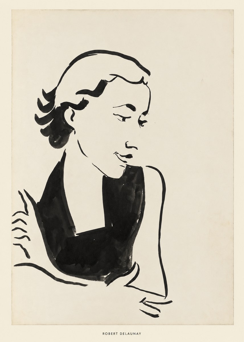 Robert Delaunay Figure Study No6 - Juliste