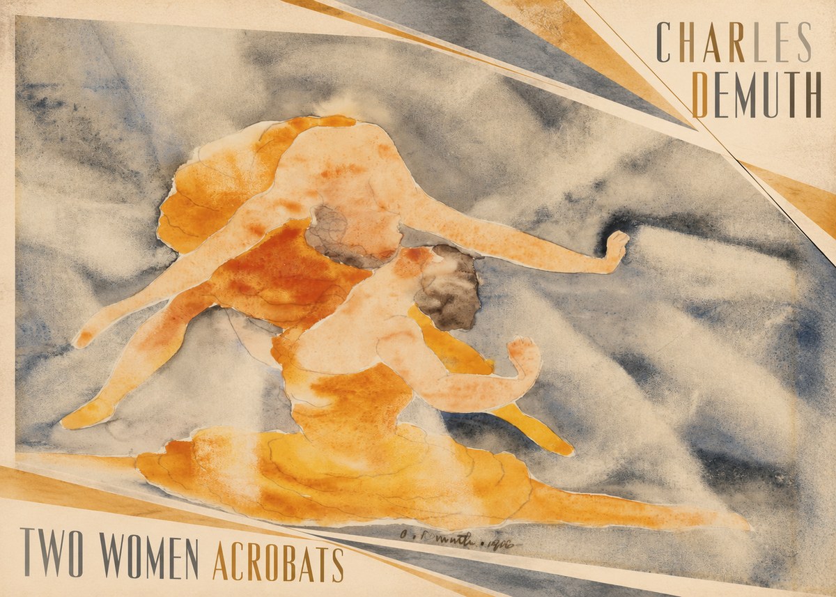 Charles Demuth Two Women Acrobats No2 - Juliste