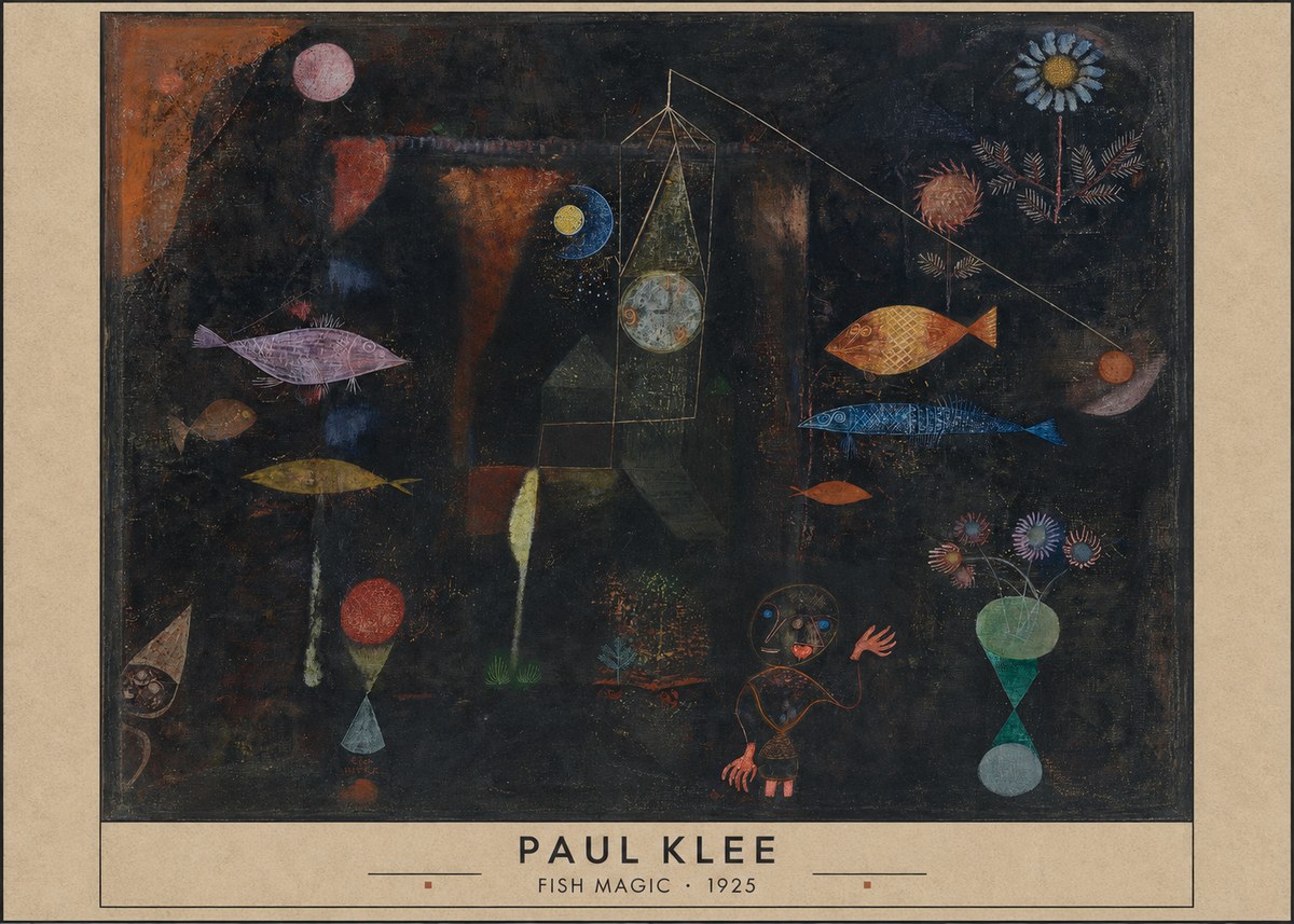 Paul Klee Fish Magic I No5 - Juliste