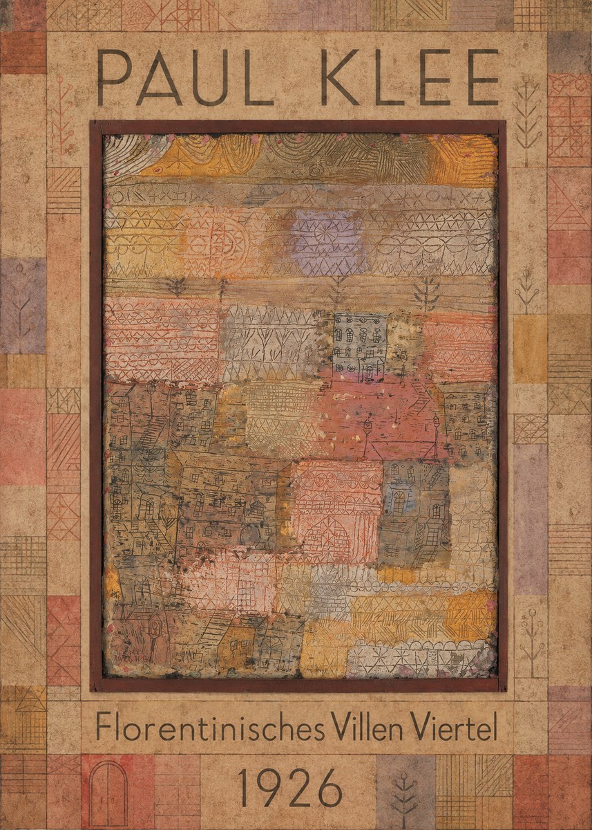Paul Klee Florentinisches Villen Viertel No1 - Juliste