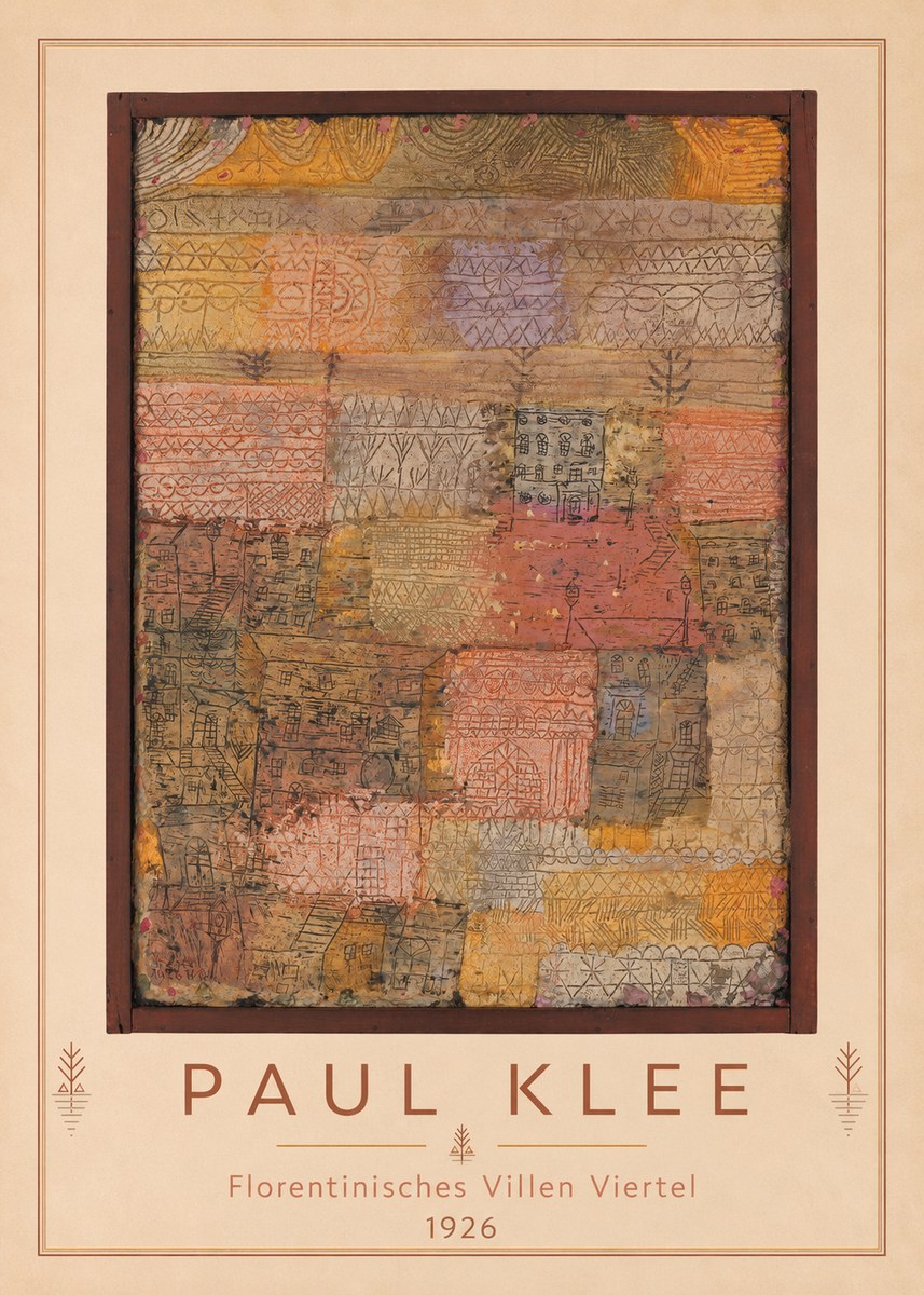 Paul Klee Florentinisches Villen Viertel No3 - Juliste