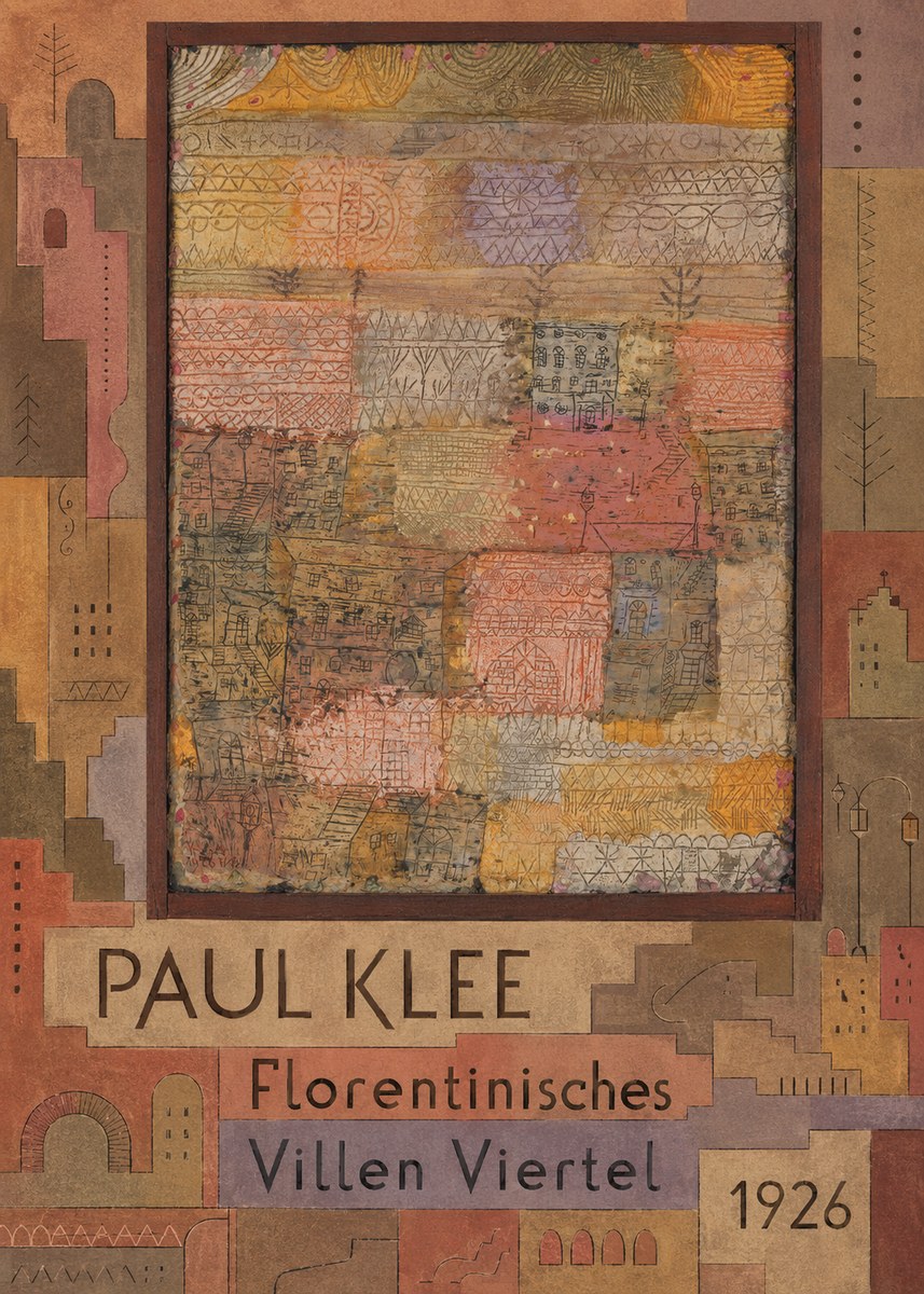 Paul Klee Florentinisches Villen Viertel No6 - Juliste