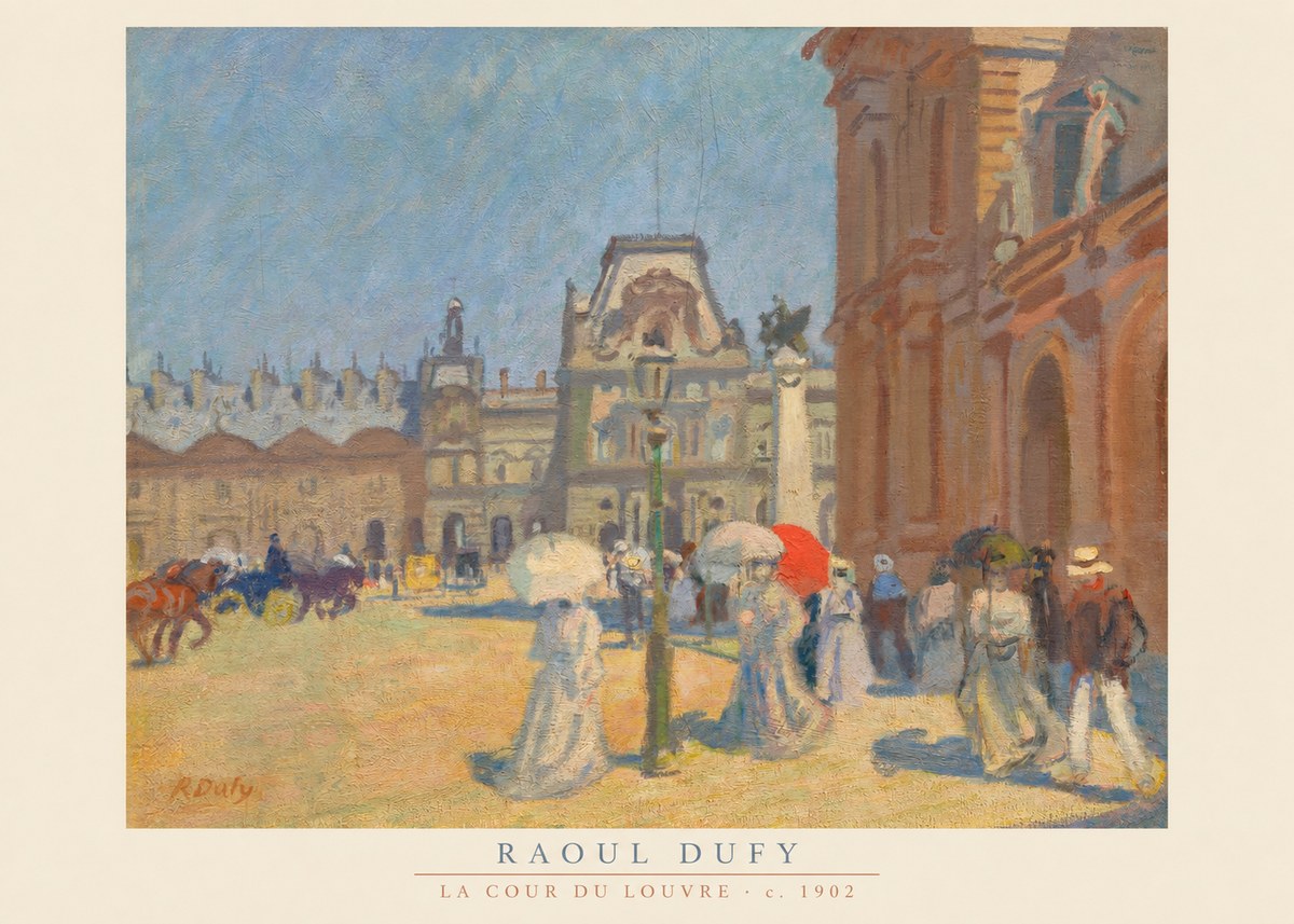 Raoul Dufy La Cour Du Louvre No6 - Juliste