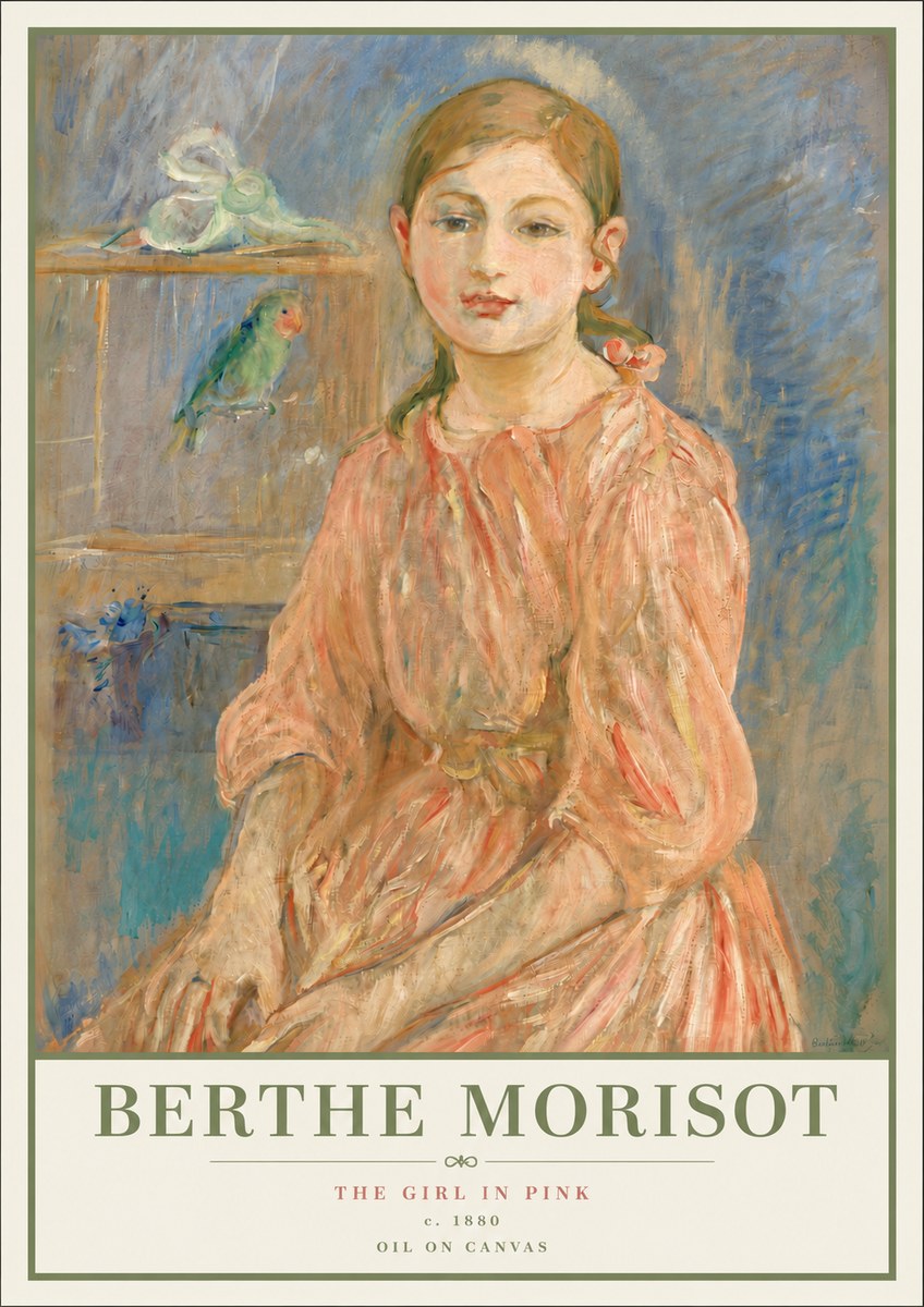 Berthe Morisot The Girl in Pink No4 - Juliste