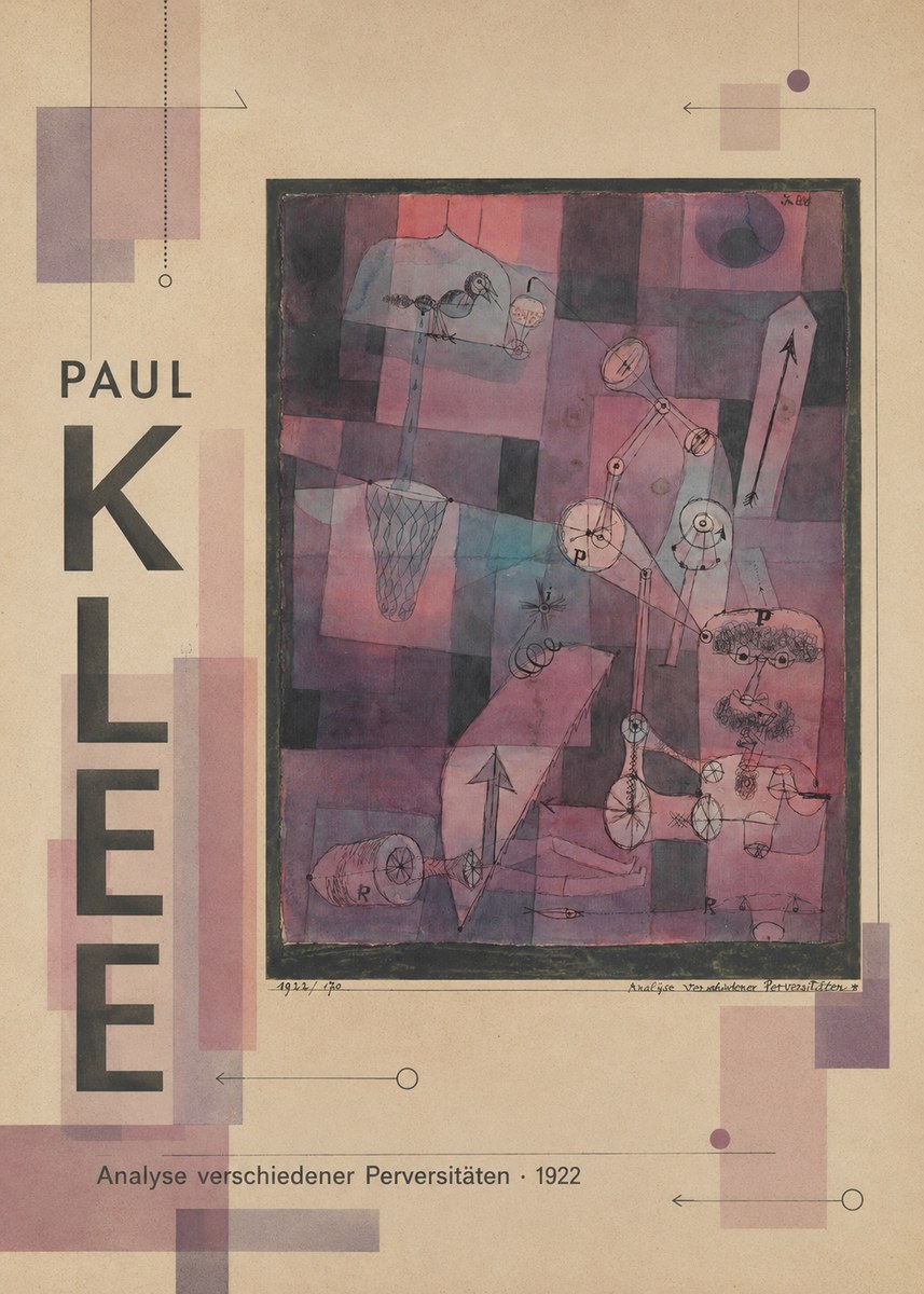 Paul Klee Analyse Verschiedener Perversitäten No3 - Juliste